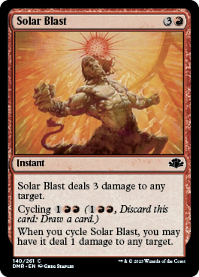 Solar Blast - Foil~140/261~NM~(DMR) - Dominaria Remastered~MTG | eBay