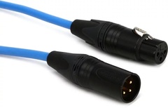 Pro Co 10' Quad XLR - XLR Cable - Blue