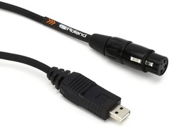 Roland RCC-10-USXF Black Series XLR Female to USB Cable - 10 foot