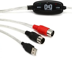 Hosa USM-422 TRACKLINK USB Interface - MIDI I/O to USB Type A - 6 foot