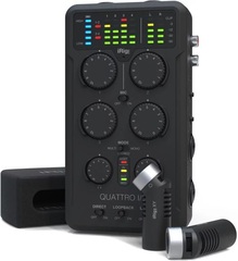 IK Multimedia iRig Pro Quattro I/O Deluxe 4x2 USB-A Audio and MIDI Interface