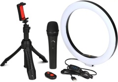 IK Multimedia iRig Video Creator HD Bundle Professional Video and Streaming Kit with Ring Light