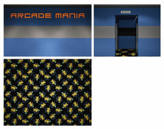 Diorama Room M Sticker Set 15 Game Center A