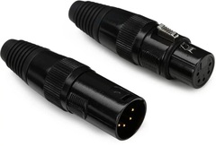 Accu-Cable ACXLR5PSET Male & Female 5-pin DMX Cable-mount Connector Set