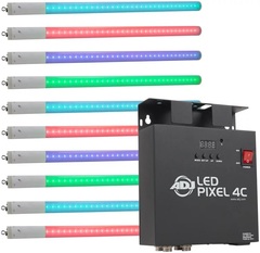 ADJ LED Pixel Tube 360 Sys 10 with 10 Light Fixtures and Controller