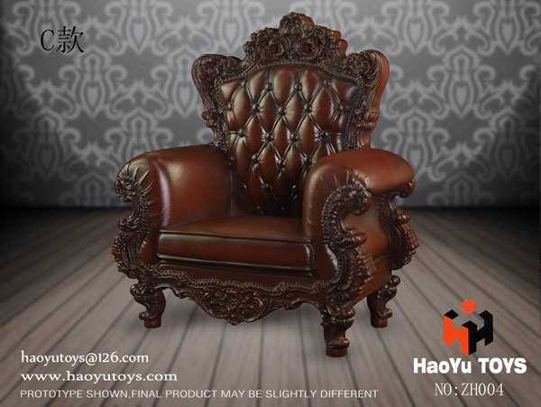 1/6 Single Sofa Brown