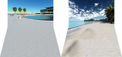 Diorama Sheet mini EX 1/12 Pool, Beach Set A