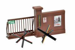 LittleArmory [LD034] Specified Defense School Gate (Brick Type) 1/12 Plastic Model