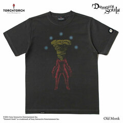 Demon's Souls x TORCH TORCH / T-shirt Collection: Old Monk Ink Black M Size
