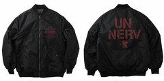 EVANGELION NERV MA-1 Jacket /BLACK-XL