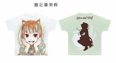 Spice and Wolf Holo Vol.5 Cover Illustration Ani-Art Full Graphic T-shirt Unisex S