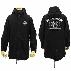 Girls und Panzer das Finale Kuromorimine Girls High School M-51 Jacket /BLACK-XL