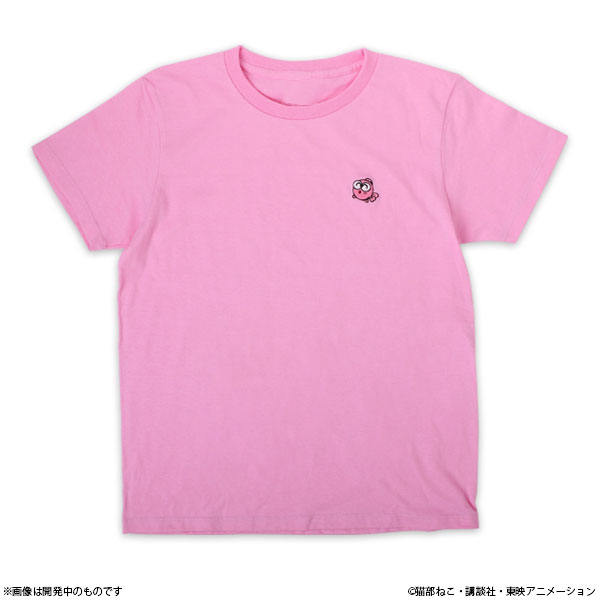 Goldfish Warning! Gyopi-chan Embroidery T-shirt Pink WL