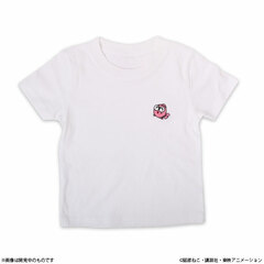 Goldfish Warning! Gyopi-chan Embroidery T-shirt Kids Size White 130cm