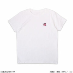 Goldfish Warning! Gyopi-chan Embroidery T-shirt White XL