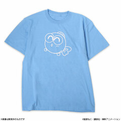 Goldfish Warning! Gyopi-chan Print T-shirt Light Blue WL