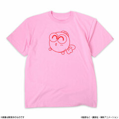 Goldfish Warning! Gyopi-chan Print T-shirt Pink M