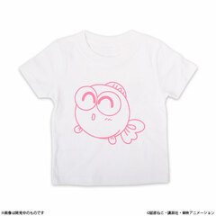 Goldfish Warning! Gyopi-chan Print T-shirt Kids Size White 100cm