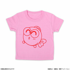 Goldfish Warning! Gyopi-chan Print T-shirt Kids Size Pink 130cm