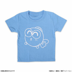 Goldfish Warning! Gyopi-chan Print T-shirt Kids Size Light Blue 100cm