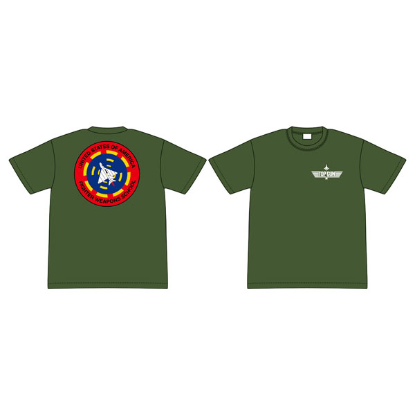 TOP GUN Fighter Weapon School T-shirt (OD) L