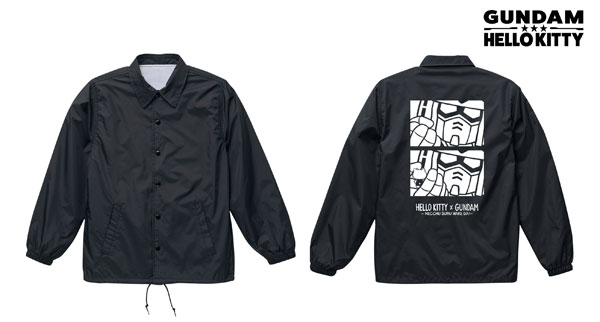 Gundam & Hello Kitty Coach Jacket Unisex L