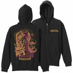 Tropical-Rouge! Pretty Cure Cure Summer Zip Hoodie /BLACK-S