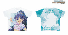 THE IDOLM@STER Million Live! Hibiki Ganaha Ani-Art Full Graphic T-shirt Unisex L