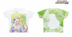 THE IDOLM@STER Million Live! Miki Hoshii Ani-Art Full Graphic T-shirt Unisex XL