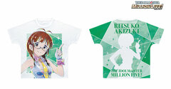 THE IDOLM@STER Million Live! Ritsuko Akizuki Ani-Art Full Graphic T-shirt Unisex S