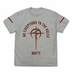 Mobile Suit Gundam: Hathaway's Flash Mafty Slogan T-shirt /MIX GRAY-L