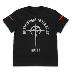 Mobile Suit Gundam: Hathaway's Flash Mafty Slogan T-shirt /BLACK-M