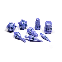 PolyHero Warrior 8 Dice Set Ghost Knight