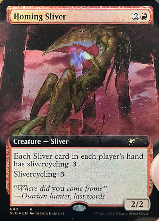 Homing Sliver - Foil - Extended Art