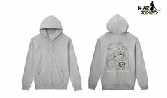 Girls' Frontline Gr G11 lette-graph Back Print Zip Hoodie Ladies' XL