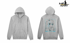 Girls' Frontline Suomi lette-graph Back Print Zip Hoodie Ladies' XL