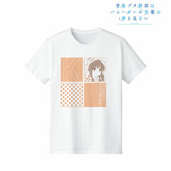 Rascal Does Not Dream of Bunny Girl Senpai Kaede Azusagawa lette-graph T-shirt Ladies' L
