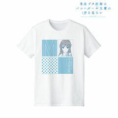 Rascal Does Not Dream of Bunny Girl Senpai Mai Sakurajima lette-graph T-shirt Ladies' L