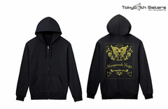 Tokyo 7th Sisters CASQUETTE'S Back Print Zip Hoodie Ladies' L