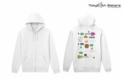 Tokyo 7th Sisters 4U Back Print Zip Hoodie Ladies' L