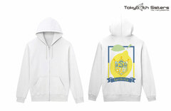 Tokyo 7th Sisters Le S Ca Back Print Zip Hoodie Ladies' XL