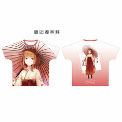 Spice and Wolf Ju Ayakura New Illustration Holo Hakama ver. Full Graphic T-shirt Unisex S