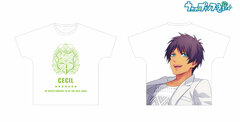 Uta no Prince-sama Cecil Aijima Full Graphic T-shirt Unisex M