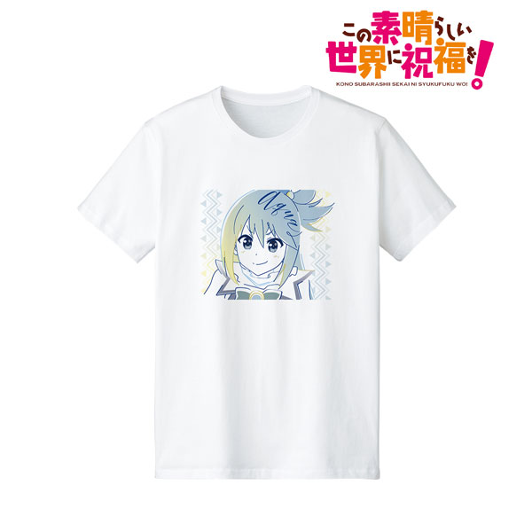 KonoSuba Aqua lette-graph T-shirt Ladies L