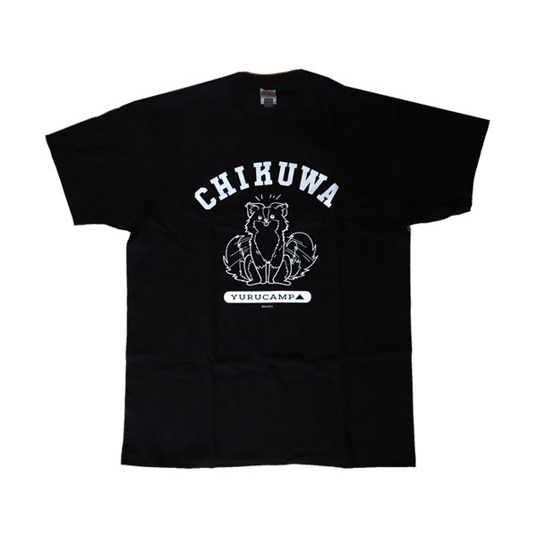 Yuru Camp Chikuwa College T-shirt Black M
