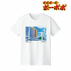 Bobobo-bo Bo-bobo New Illustration Street Corner Snap ver. Shibuya-ku Large Department Store Yokoseyo T-shirt Ladies' M