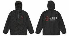 Mobile Suit Gundam SEED Z.A.F.T. Micro Rip Stop Zip Hoodie /BLACK-S