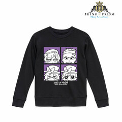 KING OF PRISM Shiny Seven Stars KING OF PRISM x Bkub Okawa Schwarz Rose Sweatshirt Ladies' M