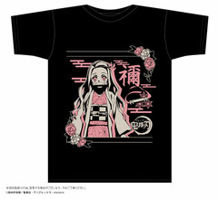 Demon Slayer: Kimetsu no Yaiba Bottle T-shirt F Design Nezuko Kamado Black XS