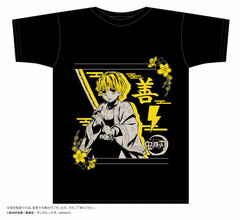Demon Slayer: Kimetsu no Yaiba Bottle T-shirt G Design Zenitsu Agatsuma Black M